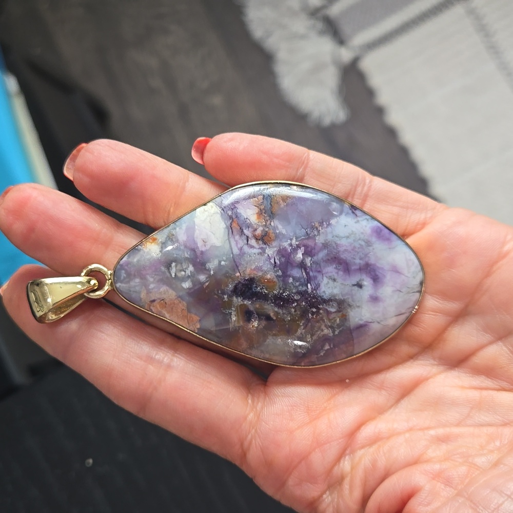 Charles Albert Charoite Pendant